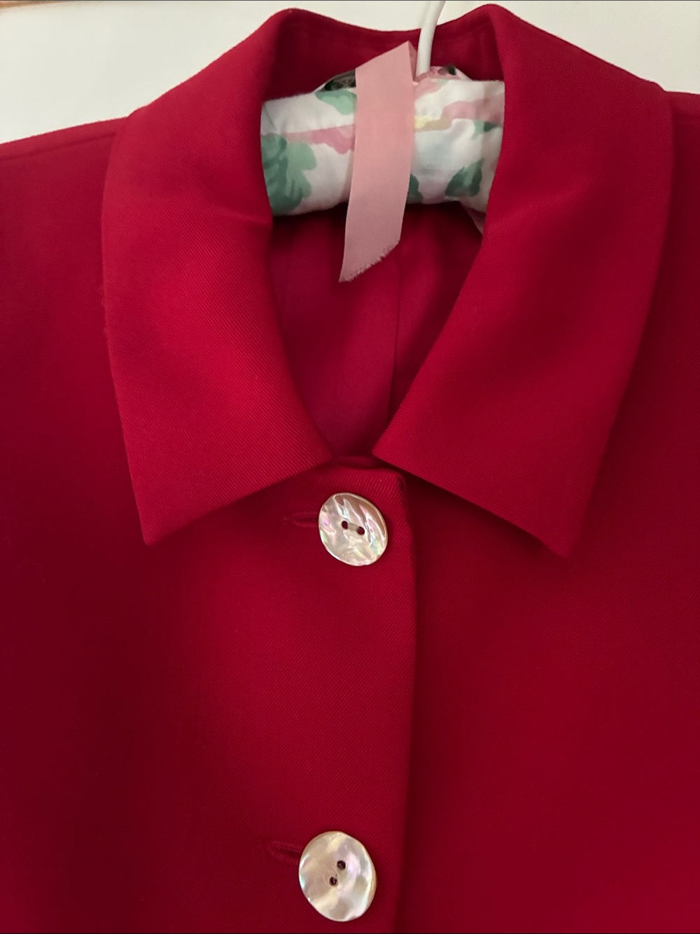 Austin Reed Red Button-Front Blazer - Picture 2 of 5